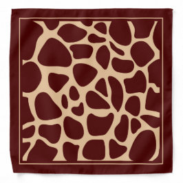 Niedlich-braune Beige-Giraffe-Tierhautmuster Halstuch