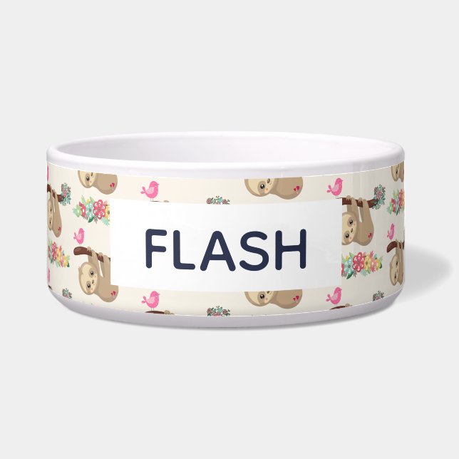 Niedlich-braune Fahne, die das Muster auf den Kopf Napf (Vorderseite)