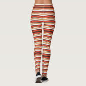 Niedlich-braune Streifen Leggings (Rückseite)