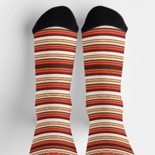 Niedlich-braune Streifen Socken