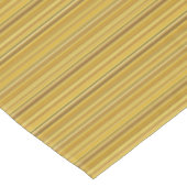 Niedlich-braune Streifen Tischdecke (Schrägansicht)