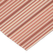 Niedlich-braune Streifen Tischdecke (Schrägansicht)