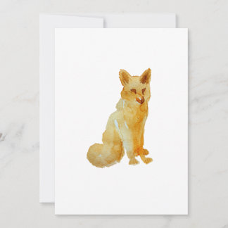 Niedlich-brauner, handgemalter Wasserfarbenfuchs
