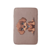 Niedlich-brauner Welpe Badematte (Vorderseite Vertikal)