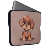 Niedlich-brauner Welpe Laptopschutzhülle (Vorne Rechts)