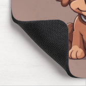 Niedlich-brauner Welpe Mousepad (Ecke)