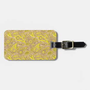 Niedlich-braunes Paisley-Muster Case-Mate iPhone Gepäckanhänger