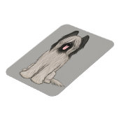Niedlich Briard Cartoon Dog Magnet (Linke Seite)