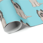 Niedlich Briards Muster Geschenkpapier (Rolleneckpunkt)