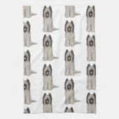 Niedlich Briards Muster Geschirrtuch (Vertikal)