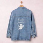 Niedlich Bride Halloween Ghost Wedding Bachelorett Jeansjacke (Hangar)