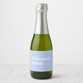 Niedlich Bridesmaid Bubbly Schaumweinetikett