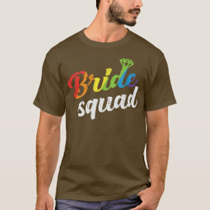 Niedlich Bridesmaid Junggeselinnen-Abschied Rainbo T-Shirt