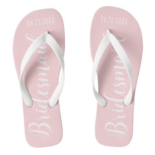 Niedlich Bridesmaid Pink Badesandalen (Fußbett)