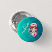 Niedlich Bridge Nurse Abzeichen Button (Vorne & Hinten)