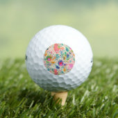 Niedlich Bright farbenfroh-braunes Muster Golfball (Insitu T-Shirt)