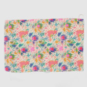 Niedlich Bright farbenfroh-braunes Muster Golfhandtuch (Horizontal)