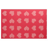 Niedlich Bright Red Gemustert Hearts Fabric Stoff (Yard (91,4 cm))