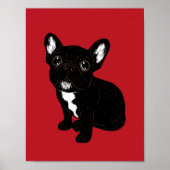 Niedlich Brindle Frenchie Puppy Poster (Vorne)