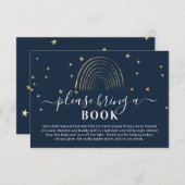 Niedlich bringen Sie ein Buch Gold Regenbogen & St Begleitkarte (Vorne/Hinten)