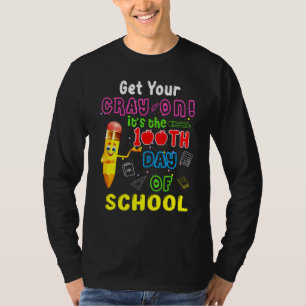 Niedlich bringen Sie Ihren Crayon zu seinem 100. S T-Shirt