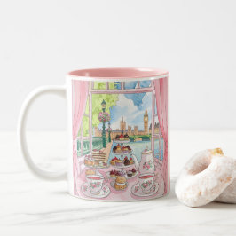Niedlich British Cakes & Tea - Großbritannien Lond Zweifarbige Tasse