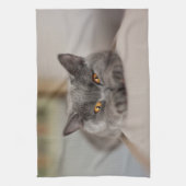 Niedlich British Shorthair Cat Geschirrtuch (Vertikal)