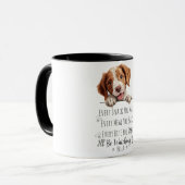 Niedlich Brittany Spaniel Dog Funny Custom Tasse (Vorderseite Links)