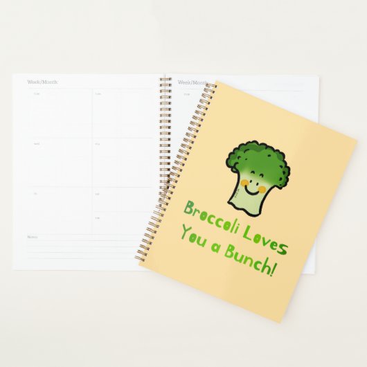 Niedlich Broccoli Pun Cartoon Design Planer (Anzeige)