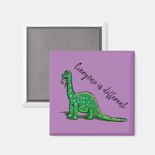 Niedlich Brontosaurus Dinosaur Magnet (Vorderseite/Rückseite)