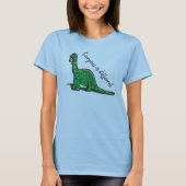 Niedlich Brontosaurus Dinosaurier T-Shirt (Vorderseite)