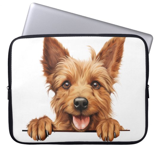 NIEDLICH BROWER AUSTRALISCHER TERRIER PUPPY HUND LAPTOPSCHUTZHÜLLE (Vorderseite)