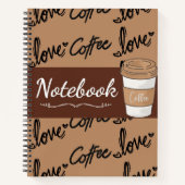 Niedlich Brown Aesthetic Daily Journal Notizblock (Vorderseite)