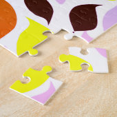 Niedlich Brown Baby Owl Bright Kids Name Puzzle (Seite)