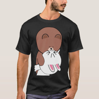 Niedlich Brown Bar Cony Bunny Rabbit   T-Shirt