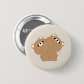 Niedlich Brown Bär Couple Button (Vorne & Hinten)