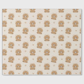 Niedlich Brown Bär Couple Geschenkpapier (Flach)