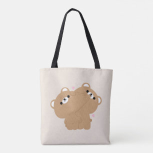 Niedlich Brown Bär Couple Tasche