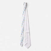 Niedlich Brown Bear Blue Bib Baby's First Birthday Krawatte (Rückseite)