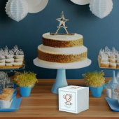 Niedlich Brown Bear Boy Blue Blanket Geschenkschachtel