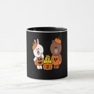 Niedlich Brown Bear Cony Bunny Rabbit Duck Pumpkin Tasse