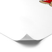 Niedlich Brown Bear Reading Bitte ruhig sein Ich b Poster (Ecke)