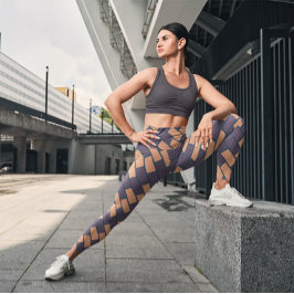 Niedlich Brown Brick Gym Yoga Leggings