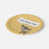 Niedlich Brown Buck Hirsch Personalisierten Party  Pappteller (Schrägansicht)