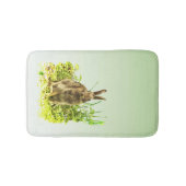 Niedlich Brown Bunny Rabbit Green Grass Bathmat Badematte (Vorderseite)