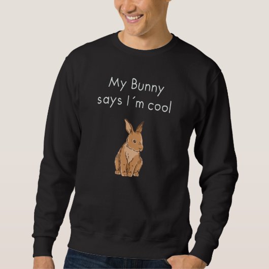 Niedlich Brown Bunny Sweatshirt (Vorderseite)