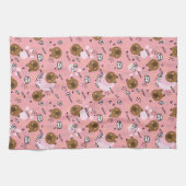 Niedlich Brown Cat Pattern Geschirrtuch (Horizontal)