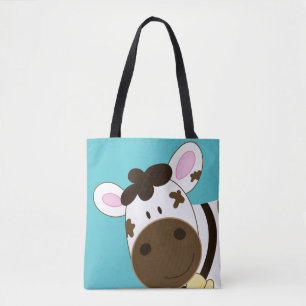 Niedlich Brown Cow Art von Jess Tasche