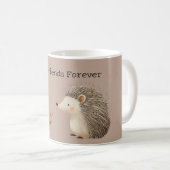 Niedlich Brown Cream Igel Mouse Die besten Freunde Kaffeetasse (VorderseiteRechts)