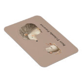 Niedlich Brown Cream Igel Mouse Die besten Freunde Magnet (Rechte Seite)